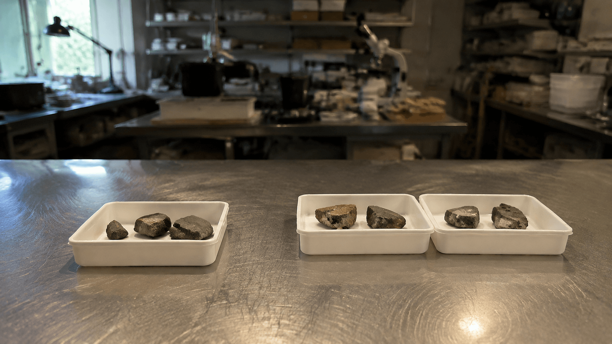 Fossile Zähne der drei bekannten Rudiomys-Arten aus dem späten Oligozän