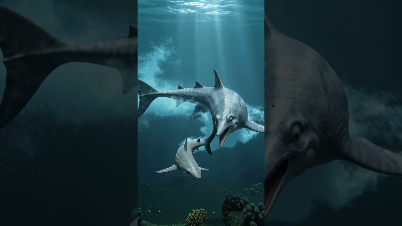 Temnodontosaurus vs. Hai 🦈 Lautloser Jäger im Jurameer